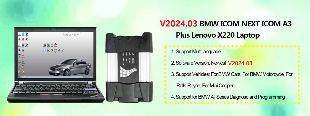 BMW ICOM NEXT ICOM A3 Plus Lenovo X220 Laptop