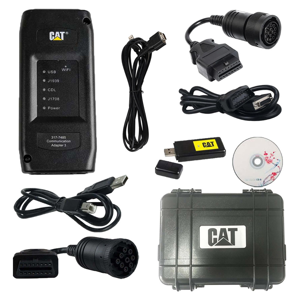 CAT Caterpillar ET Diagnostic Adapter III 2024A/2019C CAT ET 3 Truck Diagnostic Tool With WIFI