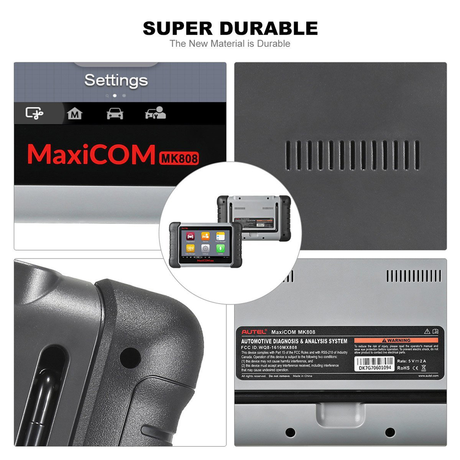 Autel MaxiCOM MK808 OBD2 Diagnostic Scan Tool with All System and EPB/IMMO/DPF/SAS/TMPS More Service Functions
