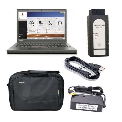 Porsche Piwis 3 Tester III V40.600 + 38.300 Software Diagnostic Tool With Lenovo T450 256G SSD I55200U8GB Laptop