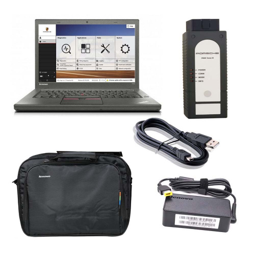 Porsche Piwis 3 Tester III V43.300.22 + V38.250 Software Diagnostic Tool Plus Lenovo T440 256G SSD I5 Laptop