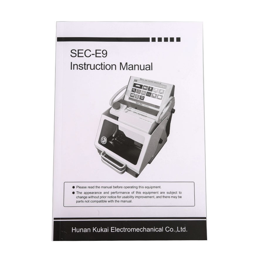 SEC-E9 CNC Automated Key Cutting Machine Upgradable Work On Car, Truck, Motorcycle, House Key with Multi-Language