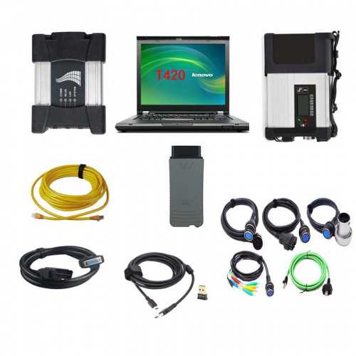 V2025.03 SD Connect MB Star C5 Doip+ V2025.03 BMW ICOM NEXT + VAS 5054A 3-In-1 Automotive Diagnostic Tool With Lenovo T420 Laptop Ready to use