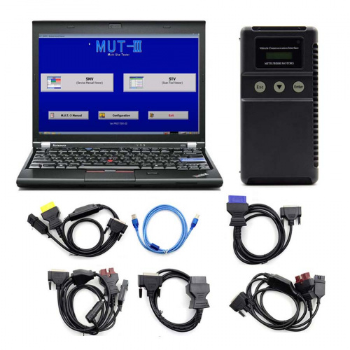 Mitsubishi MUT-3 Diagnostic Tool Plus Lenovo X230 Laptop for Cars and Trucks with  CF Card and Coding Function