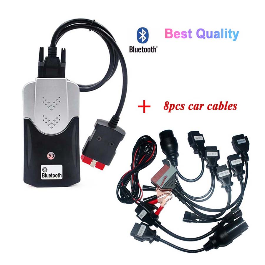 8PCS OBD2 Car Cables Connector AUTO Diagnostic Line Full Set For AUTOCOM CDP Pro 