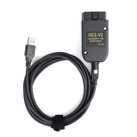 V2023.11 VAG COM VCDS HEX V2 Intelligent Dual-K & CAN USB Interface for VW AUDI Skoda Seat