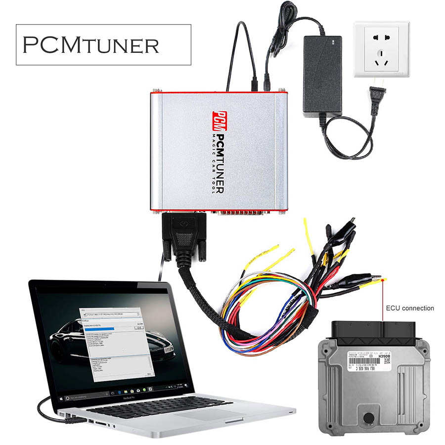 V127 PCMtuner ECU Chip Tuning Tool with 67 Software Modules Supports Online Update Pinout Diagram with Free Damaos for Users