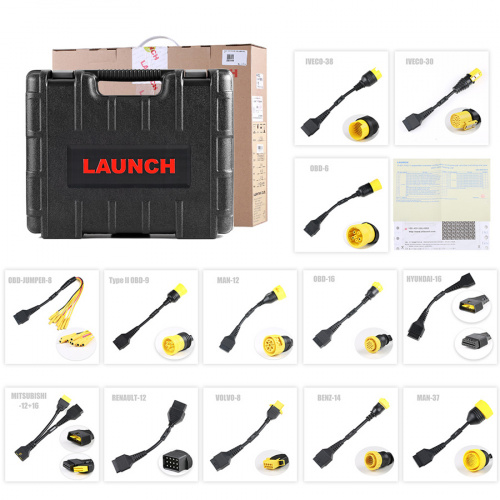 Heavy Duty Truck Software License Renew Card and Adapters for Launch X431 Pro5  PAD V & PAD VII