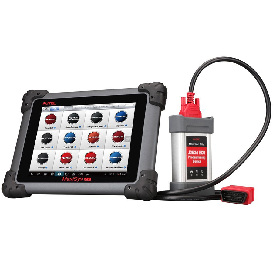 Autel Maxisys MS908CV Automotive Diagnostic Scanner Scan Tool Specialized for Heavy Duty with J2534 ECU Coding & Programming