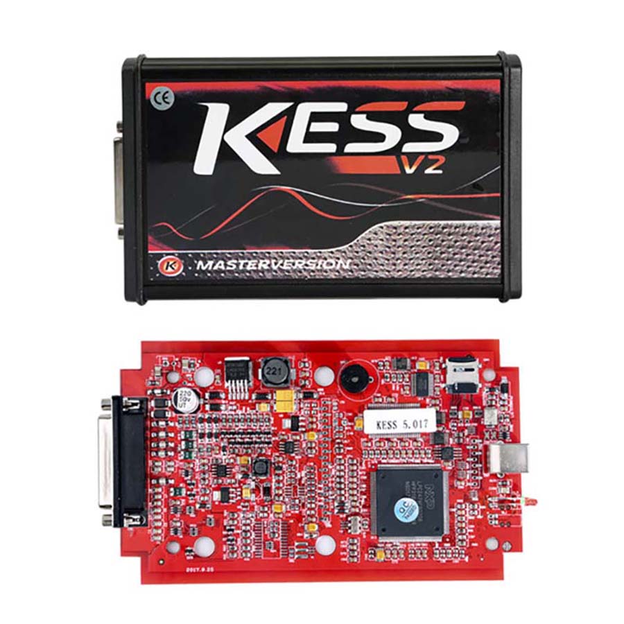 MASO Car Kess V2.47 V5.017 Ecu Tuning Full Kit Eu Master Online No Token Limit Red-Black 