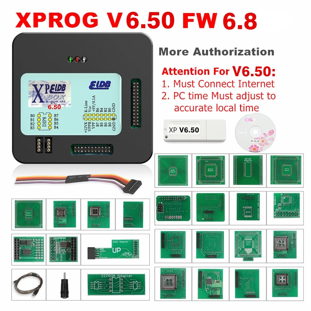 Latest Version Xprog V6.50 XPROG-M ECU Programmer With USB Dongle