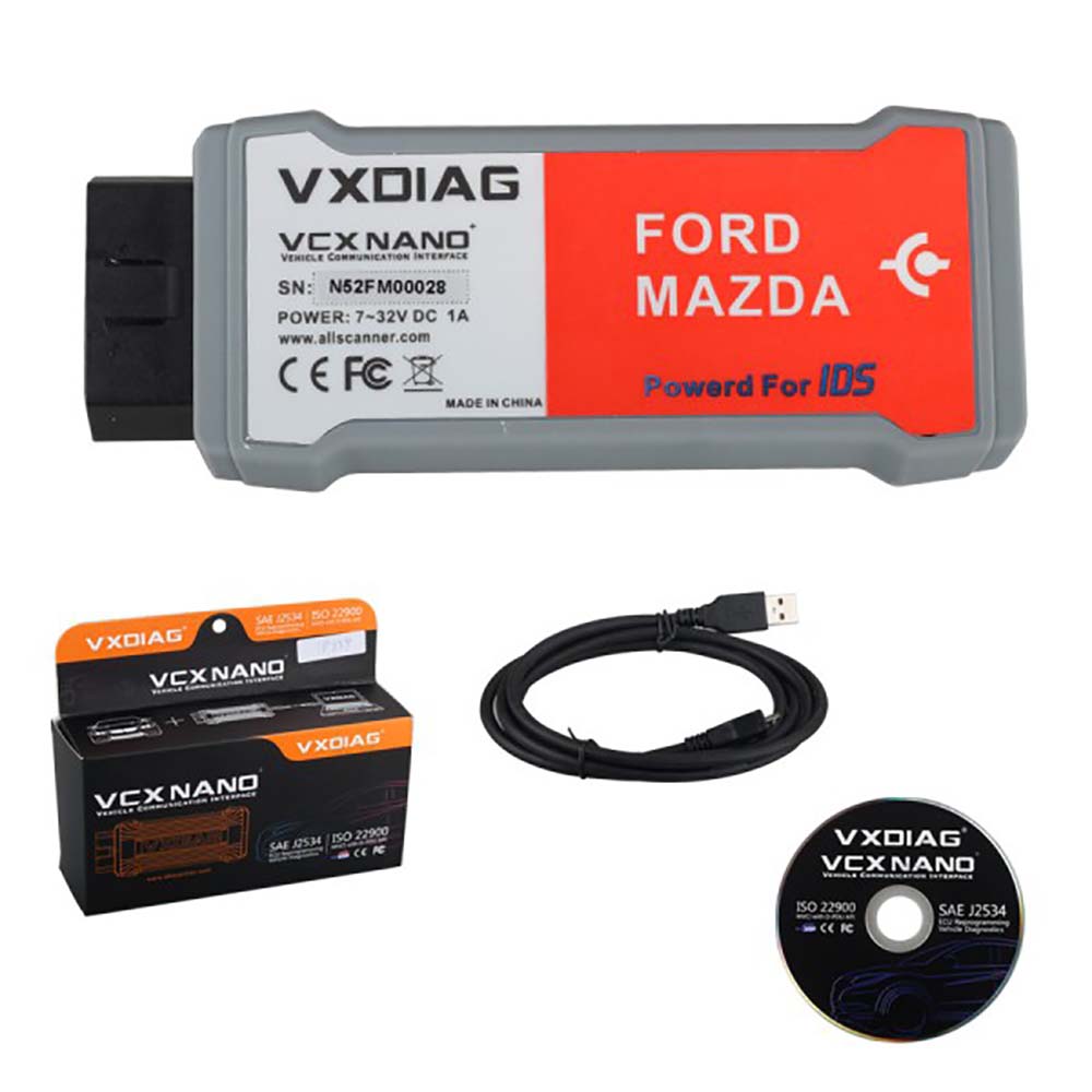 VXDIAG VCX NANO for Ford/Mazda 2 in 1 with IDS V125