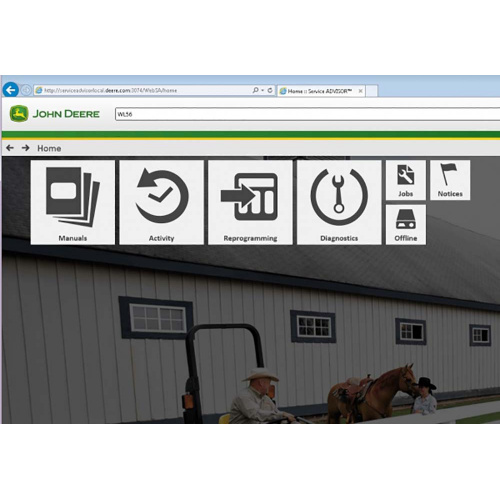 John Deere Service ADVISOR Diagnostic Software V5.3 AG Agricultural + V5.3 CF Construction & Forestry EDL V2&V3 Software