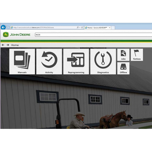 John Deere Service ADVISOR 5.3.225 AG Agricultural + John Deere Service Advisor EDL V2 CF Construction & Forestry Diagnostic Software