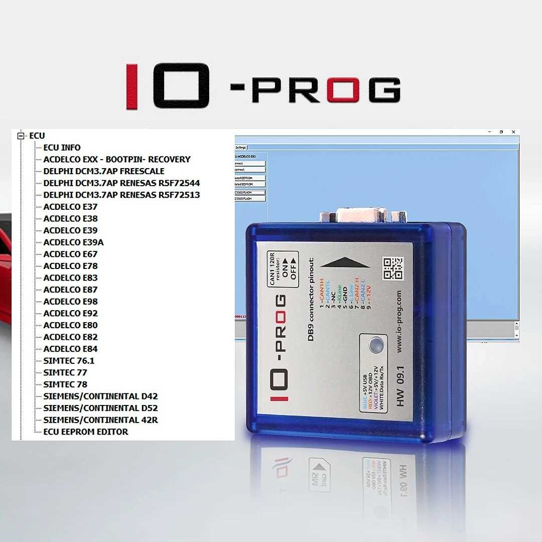 IO-PROG Programmer BD9 Connector Pinout IO Prog Same With I/O Ter minal Multi Tool for GM/OPEL
