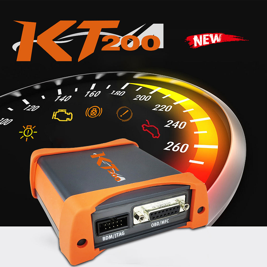 KT200 ECU Programmer Chip Tuning Tool Kit KT200 ECU/TCU Programmer Support OBD/BOOT/JTAG/BDM Multiple Protocols