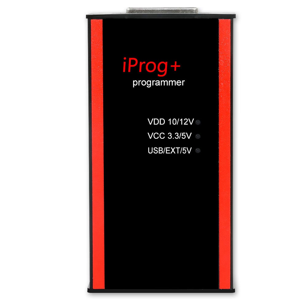 Iprog+ V87 Pro Key Programmer Airbag Reset and Odometer Correction Tool with 7 Adapters plus Probes Adapters