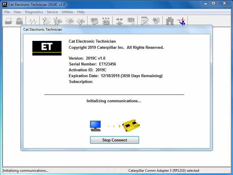 2019C Cat Caterpillar ET Cat ET 3 Software Caterpillar Electronic Technician With KeyGen Active and Install Video