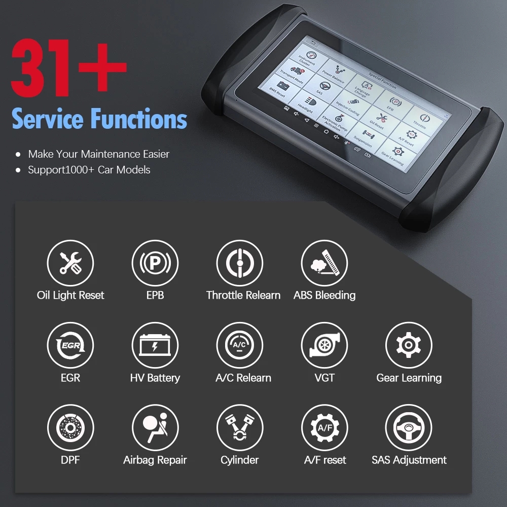 XTool IP616 Automotive Diagnostic Tool With Key Programming Function 31+ Service Functions