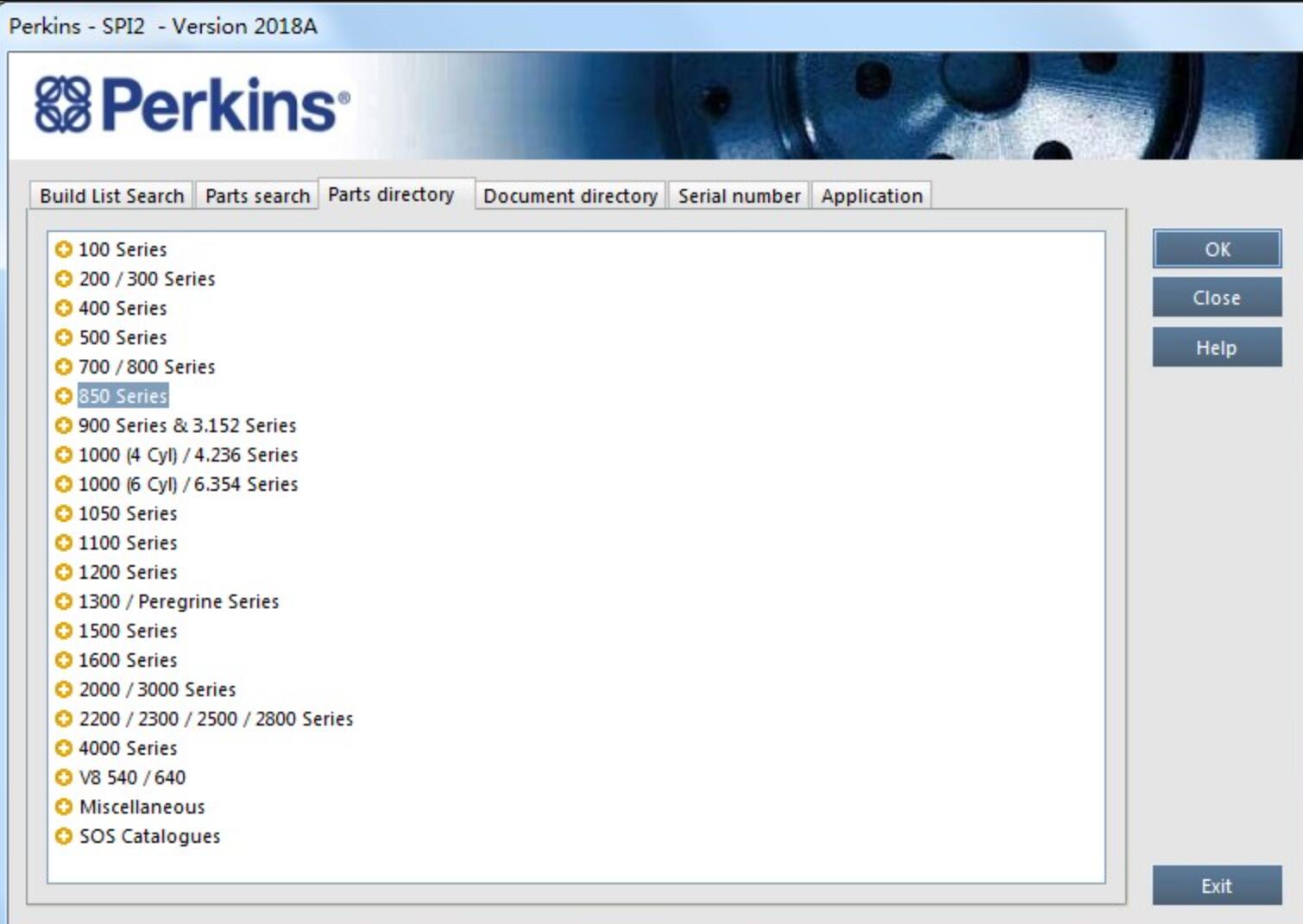 Perkins SPI2 2018A Perkins Service Software And Parts Catalogs