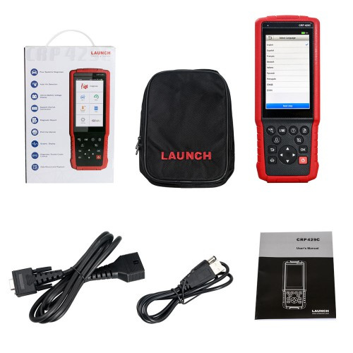 LAUNCH X431 CRP 429C OBD2 Code Reader CRP429C Scan Tool Engine/ABS/Airbag/AT +11 Reset Function
