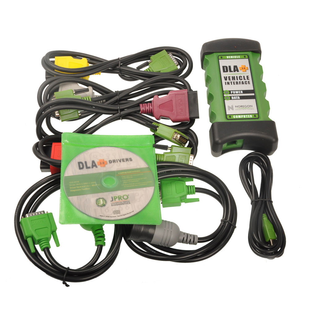 2025 V1 Noregon JPRO Heavy duty Medium-duty Truck Scanner Diagnostic Tool Noregon JPRO DLA Plus 2.0 Adapter kit