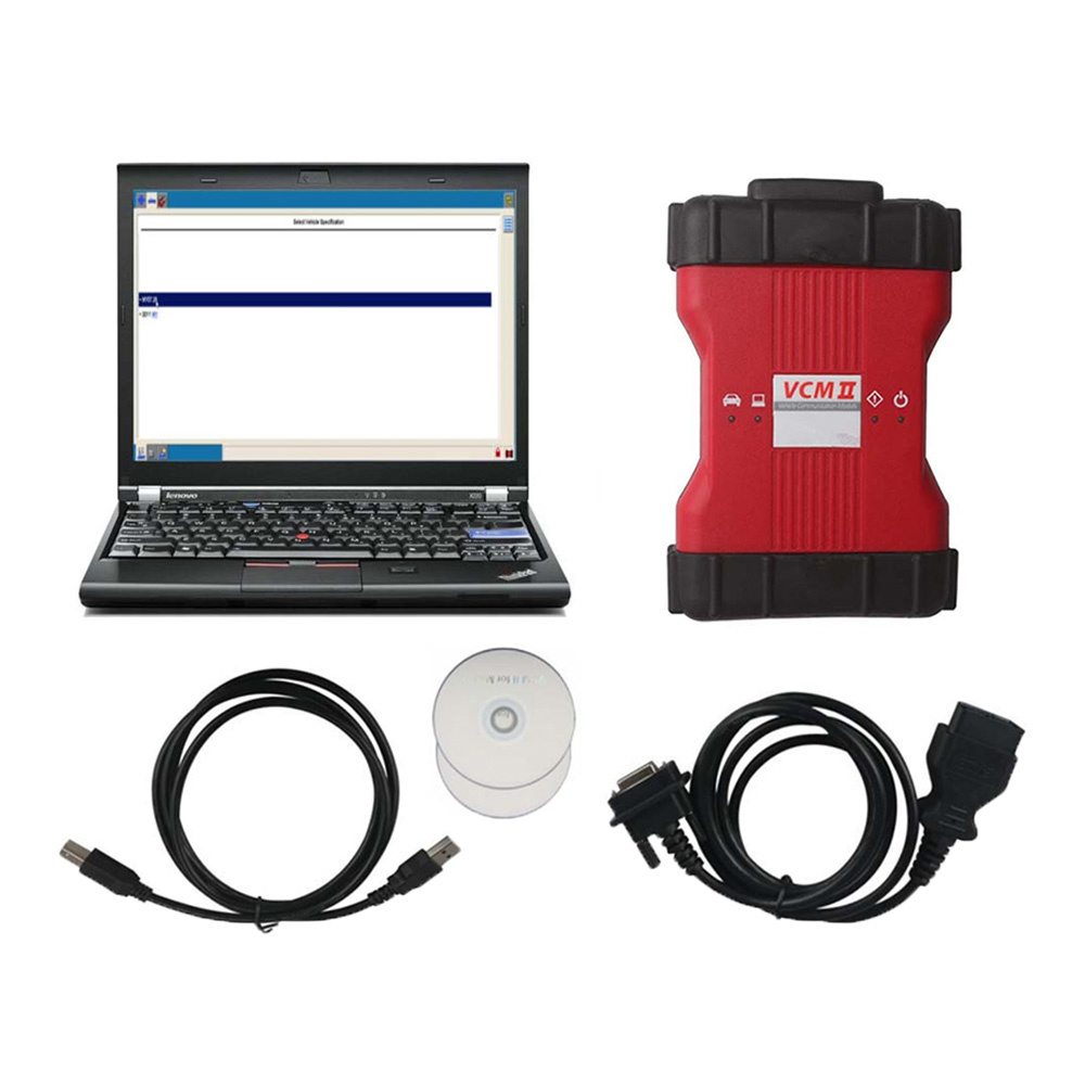 Best Quality Ford VCM II Ford VCM2 Diagnostic Tool V130 With DELL D630 or Lenovo X230 Laptop
