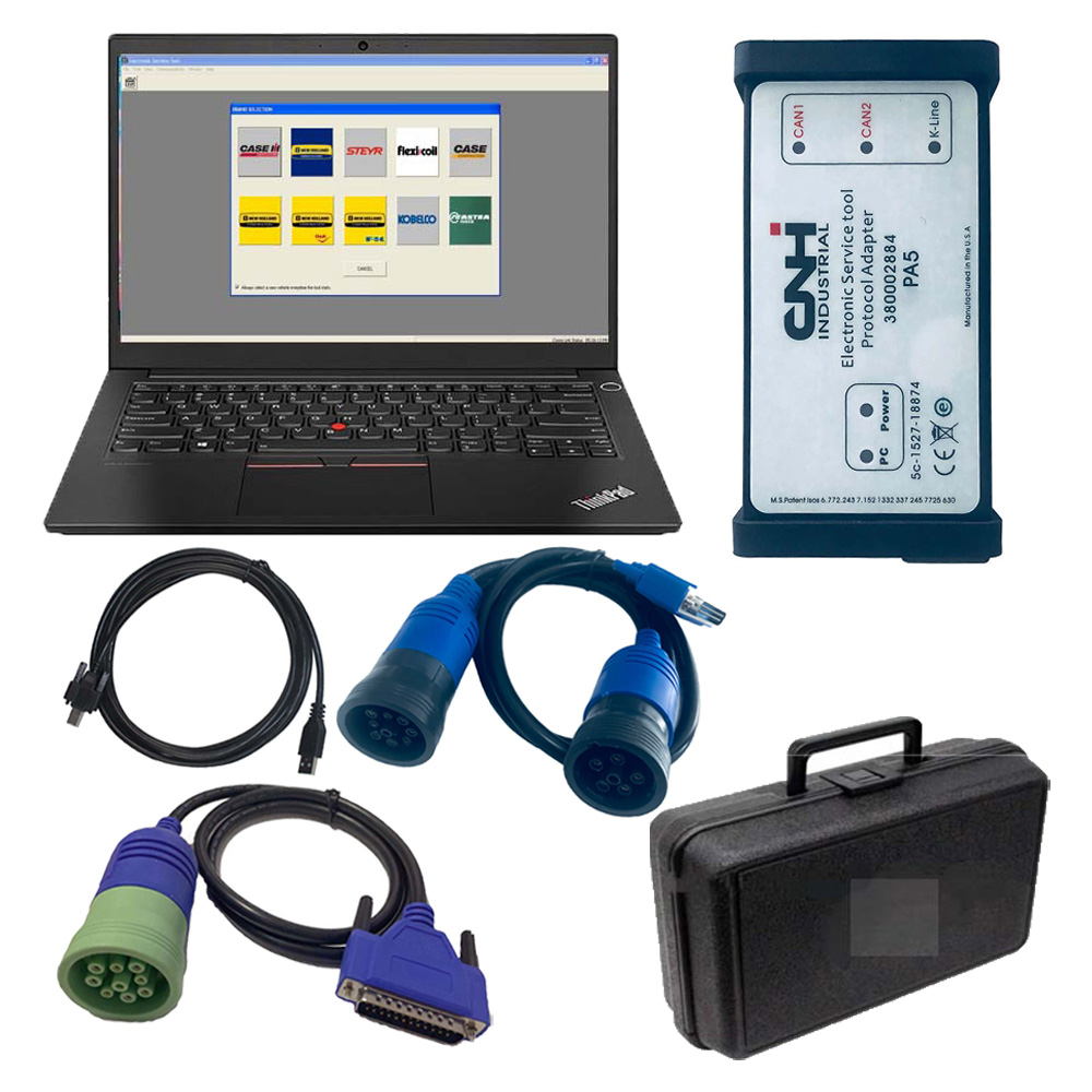New Holland Electronic Service Tools CNH EST 9.8 Engineering Level kit Diagnostic Tool eTimGo Repair Manual Plus Lenovo T450
