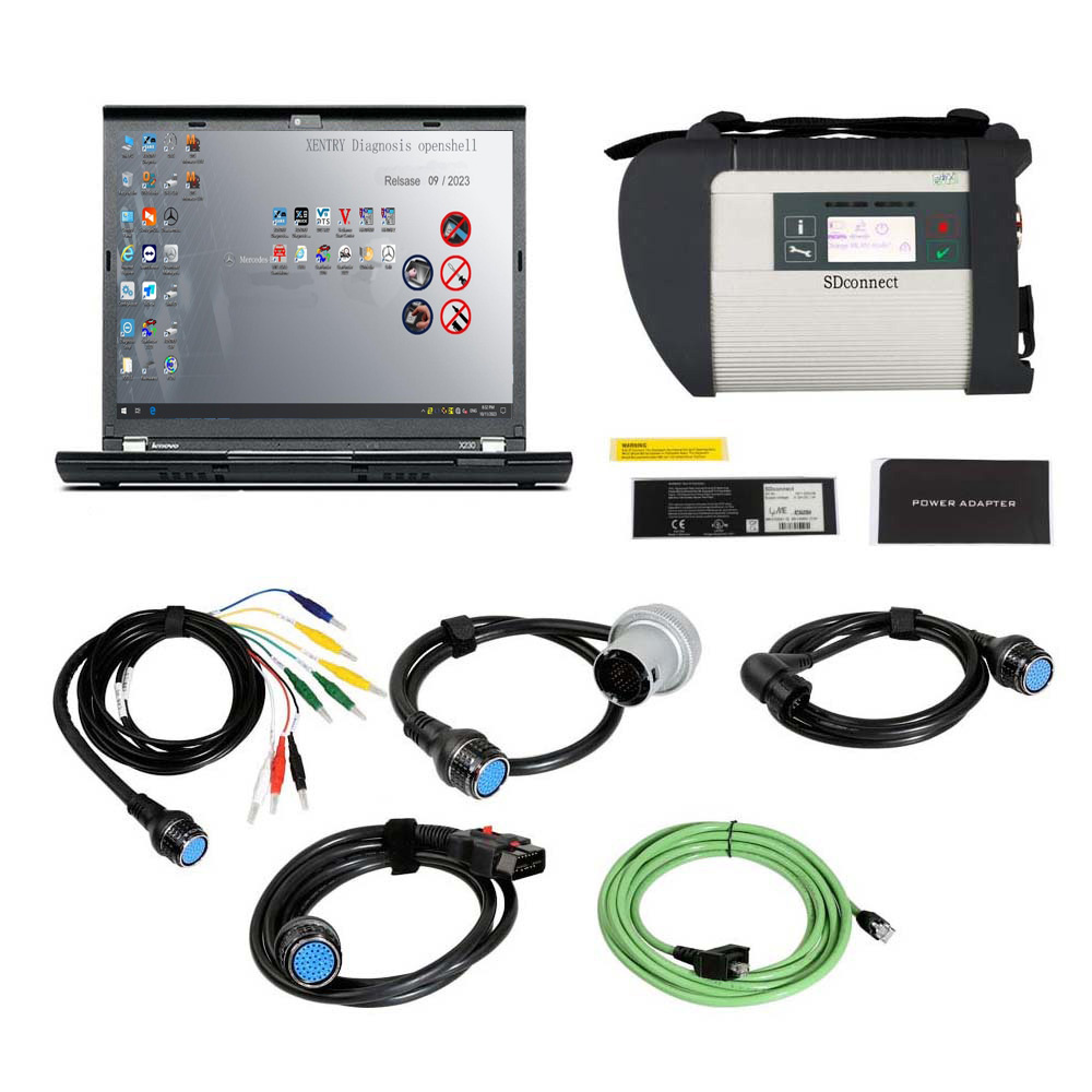 V2023.09 MB SD Connect C4 Doip Star Diagnosis Plus Lenovo X230 Laptop With Vediamo and DTS Engineering Software