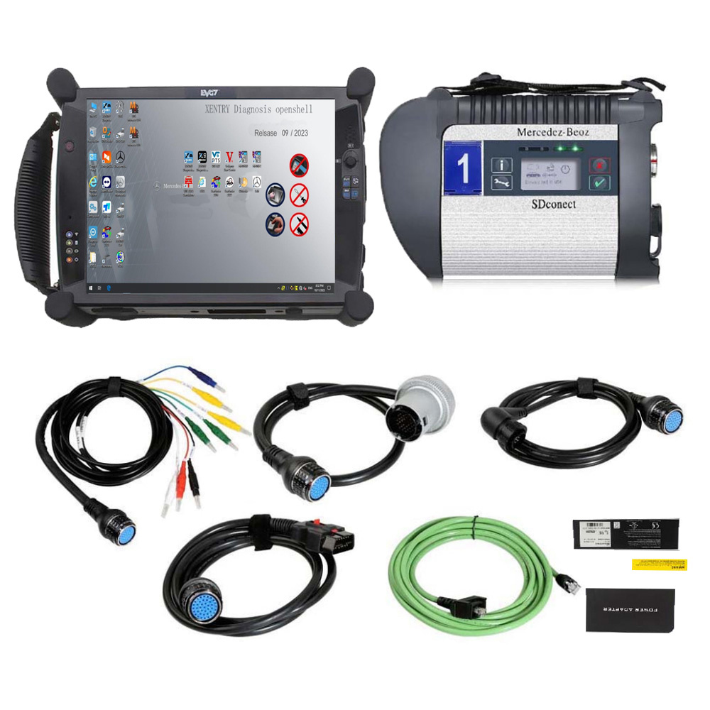 2025.03 MB SD C4 Benz Star Diagnostic Tool DOIP Plus EVG7 Tablet PC with Vediamo Engineering Software Support Offline Programming