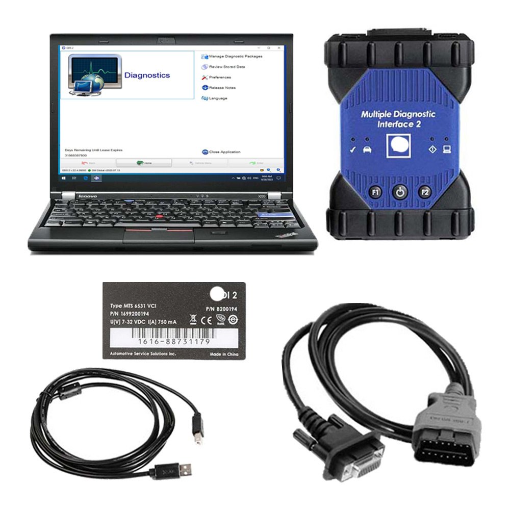 V2023.11 MDI 2 for GM Scan tool Plus Lenovo X220 Laptop Full Set Ready To Use