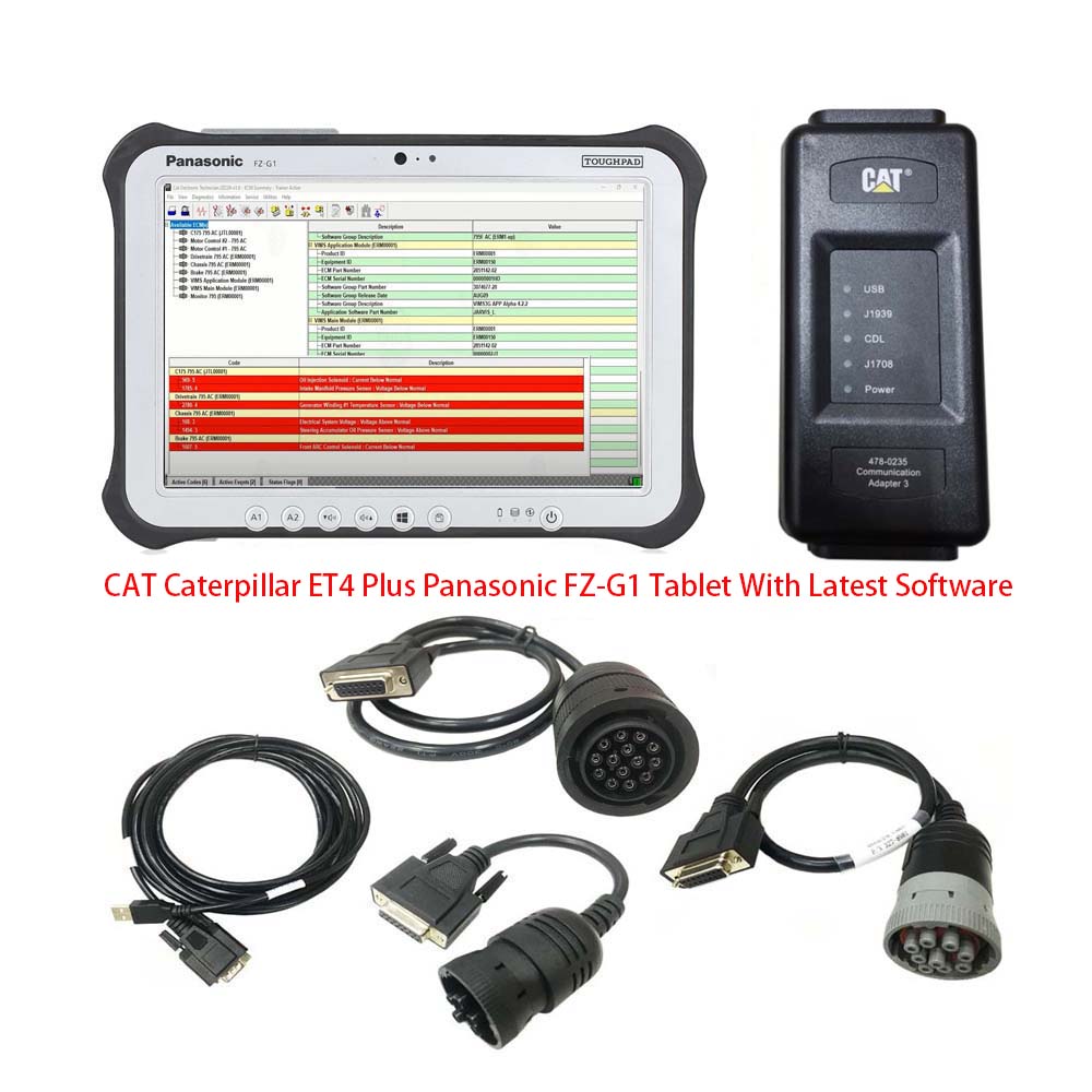 Newest 2023A/2019C CAT Caterpillar ET4 Diagnostic Communication Adapter IV CAT truck Diagnostic Tool
