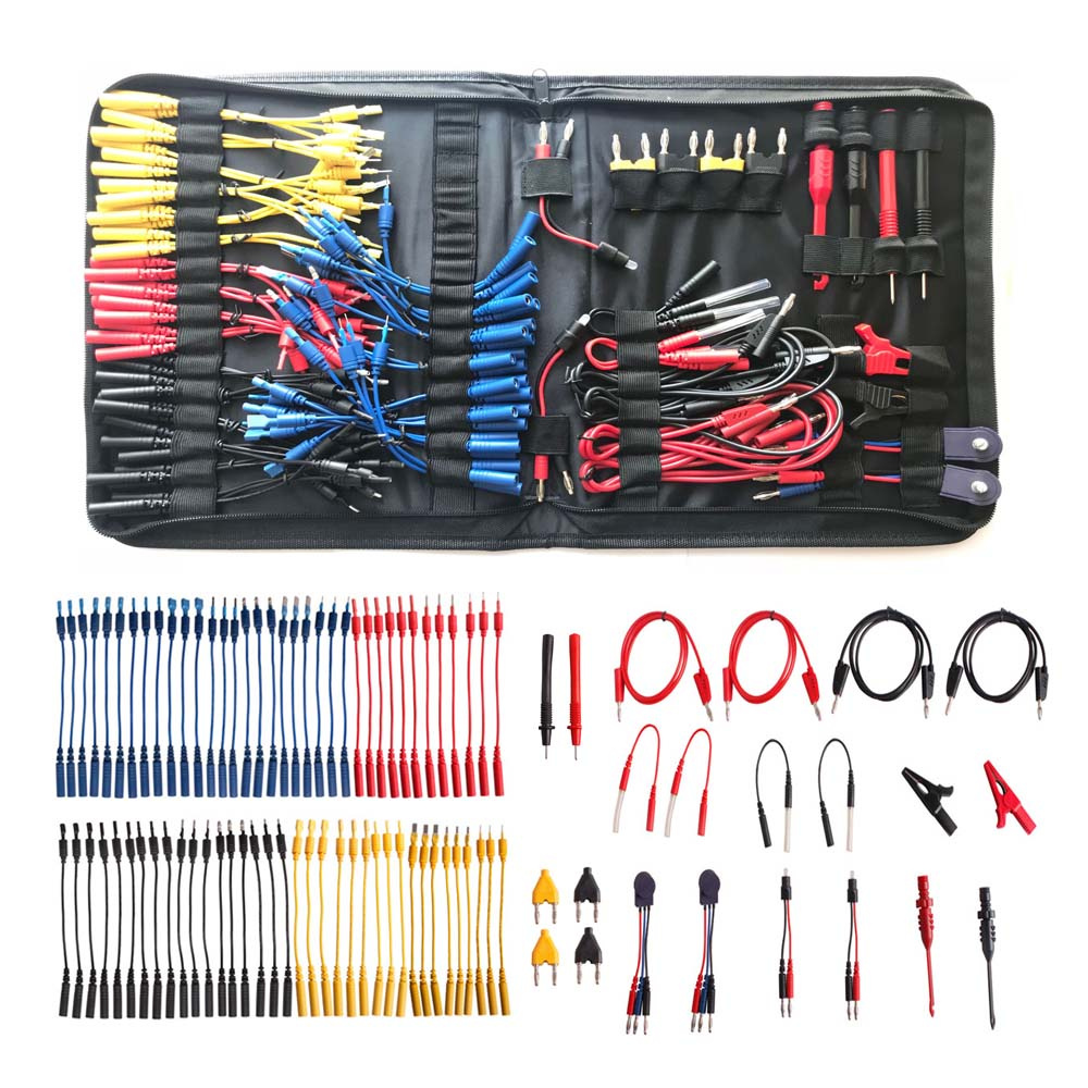 Multi Function Automotive Circuit Tester Lead Kit Contains 92 Pieces of Essential Test Aids & Test Lead & Electrical Testers 
