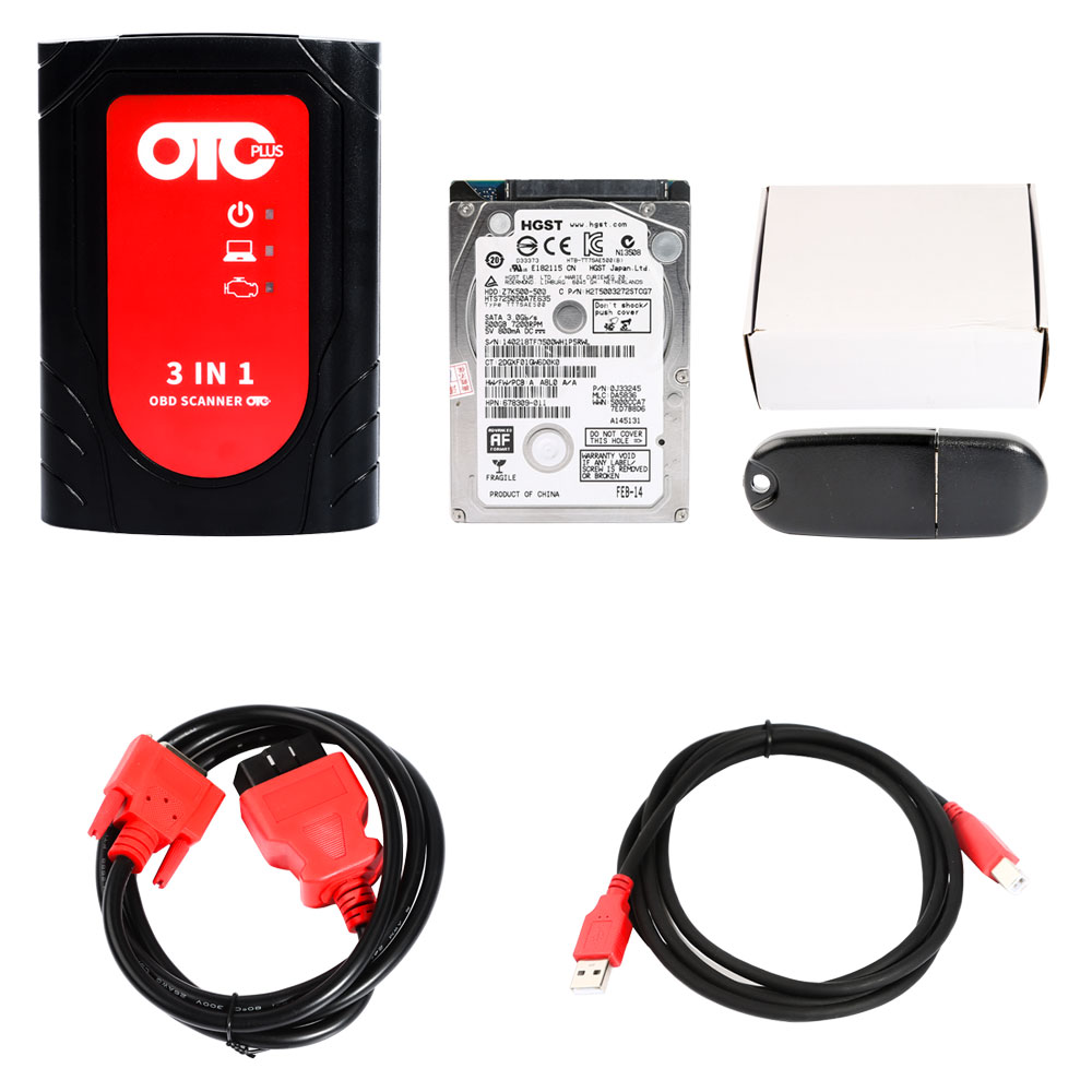 OTC Plus 3 in 1 Toyota ITS + VOLVO VIDA DICE + Nissan Consult 3 Plus OTC Scanner GTS TIS3 With Software installed on HDD