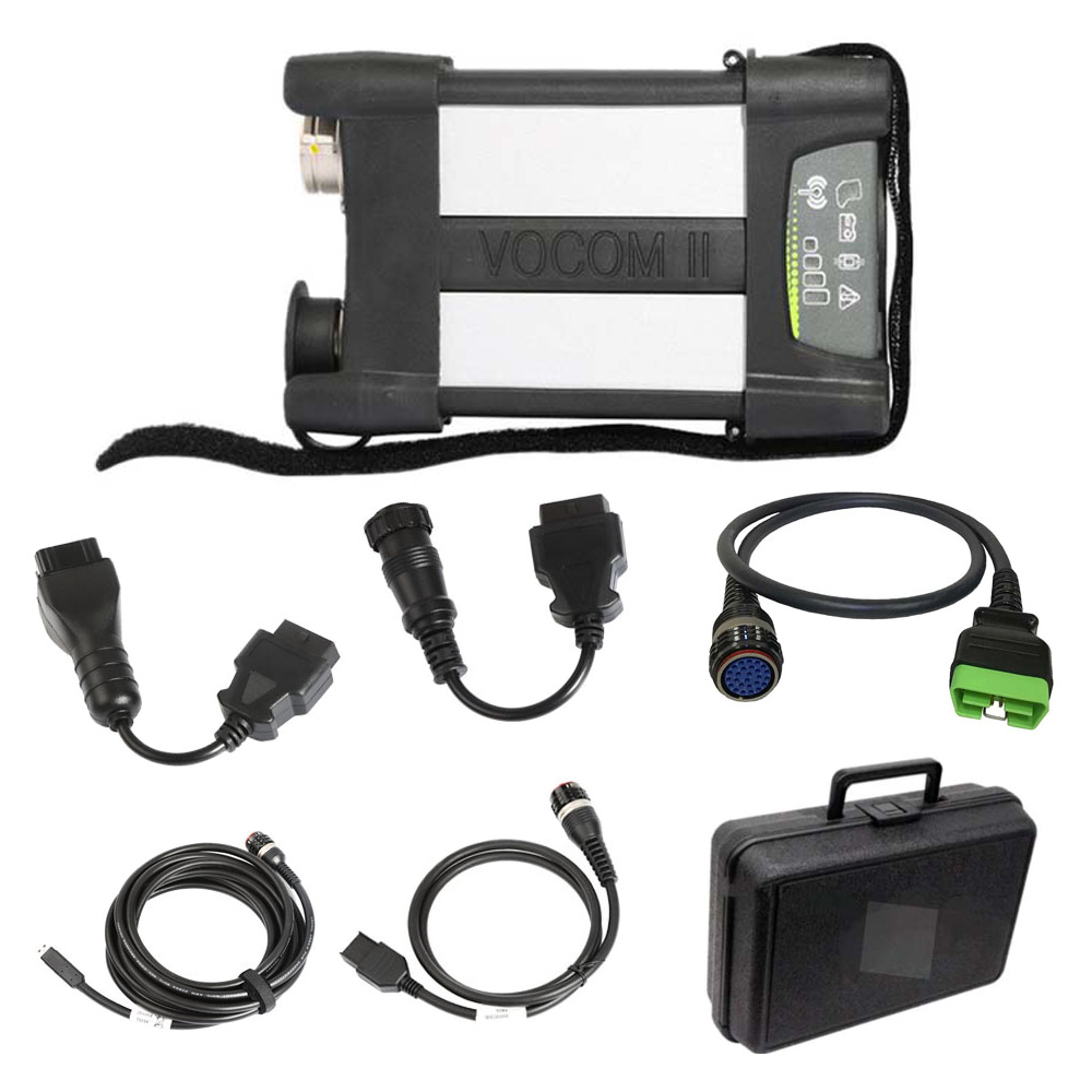 For Volvo VOCOM II Heavy Duty Truck 88894000 Diagnostic Kit & Cable full set PTT 2.8.241 / 2.8.150 Diagnostic Tool Volvo Truck