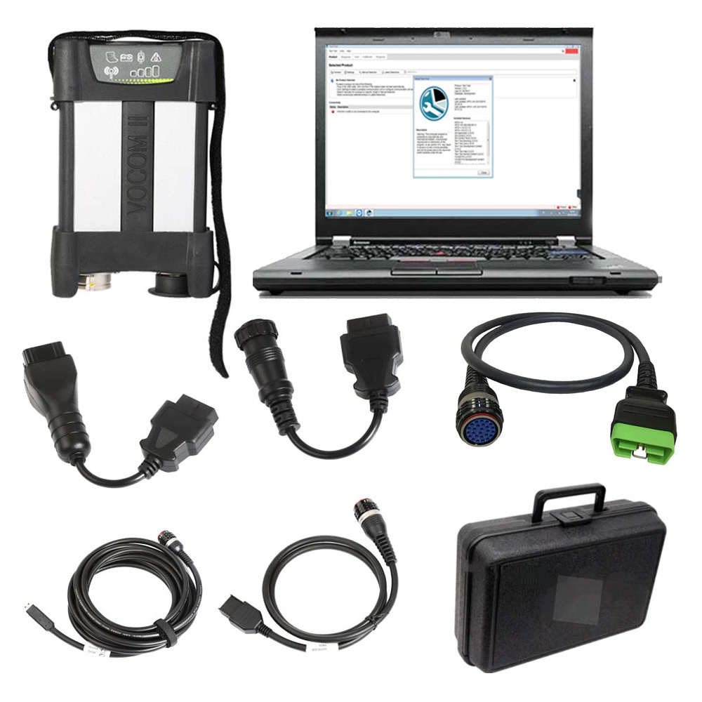 For Volvo 88894000 VOCOM II With APCI PTT2.8.150 or PTT2.8.241 Excavator Heavy Truck Diagnostic Tool Plus Lenovo T420 Laptop