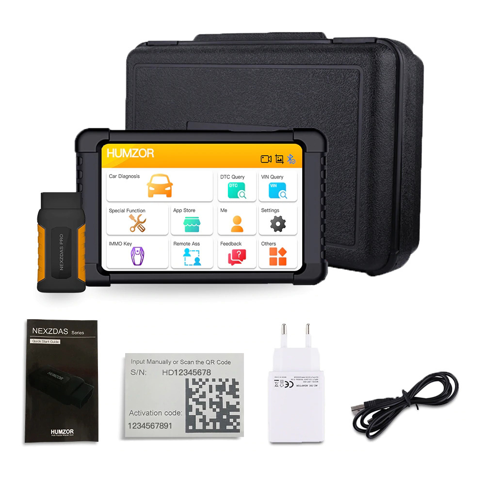 Humzor NexzDAS Pro Full System Auto Diagnostic Tool OBD2 Car Scanner with IMMO/ABS/EPB/SAS/DPF/Oil Reset