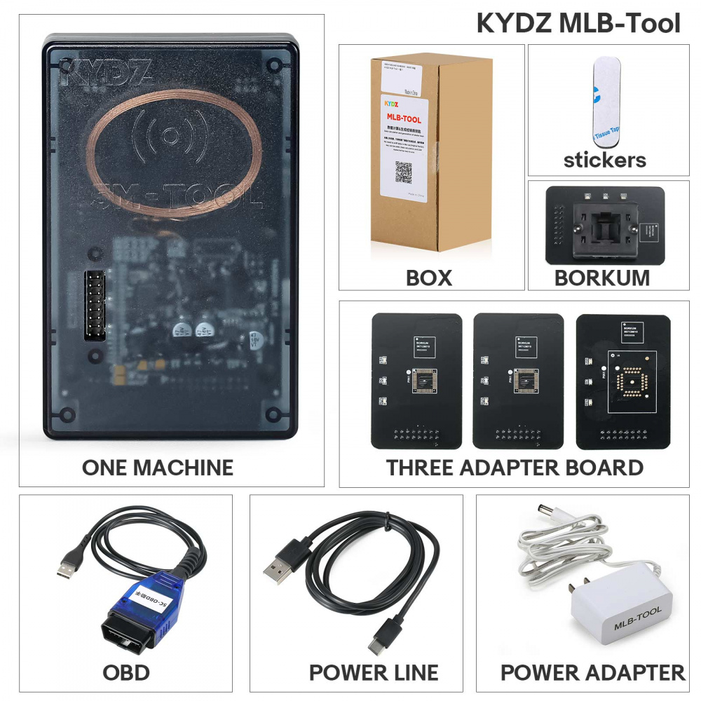 KYDZ MLB-Tool For Audi Volkswagen Porsche and Bentley + 3 Times Calculation Data+Bluetooth OBD Cable+Adapter