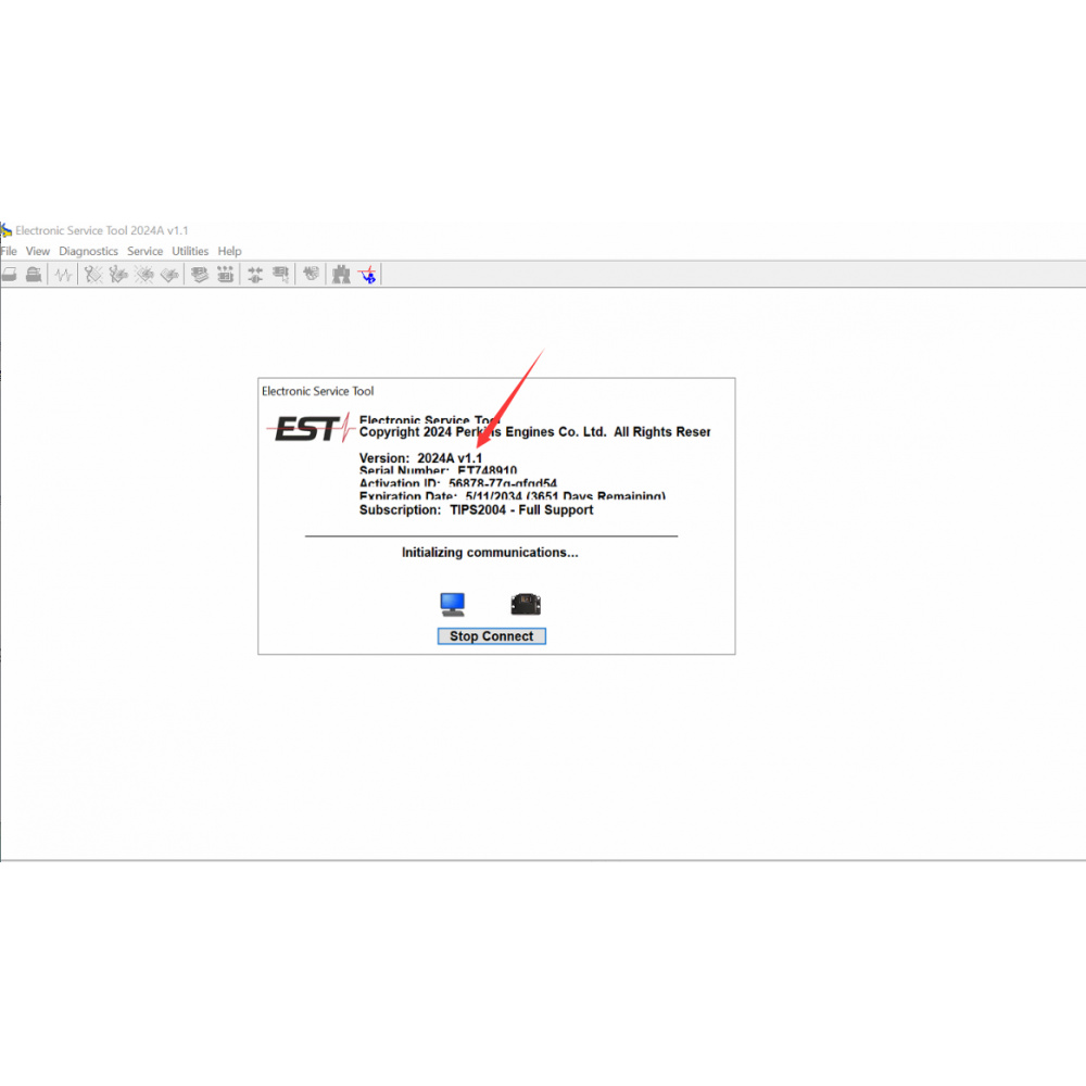 Perkins EST 2024A Software (Electronic Service Tool) with Built-in Factory Passwords Generator