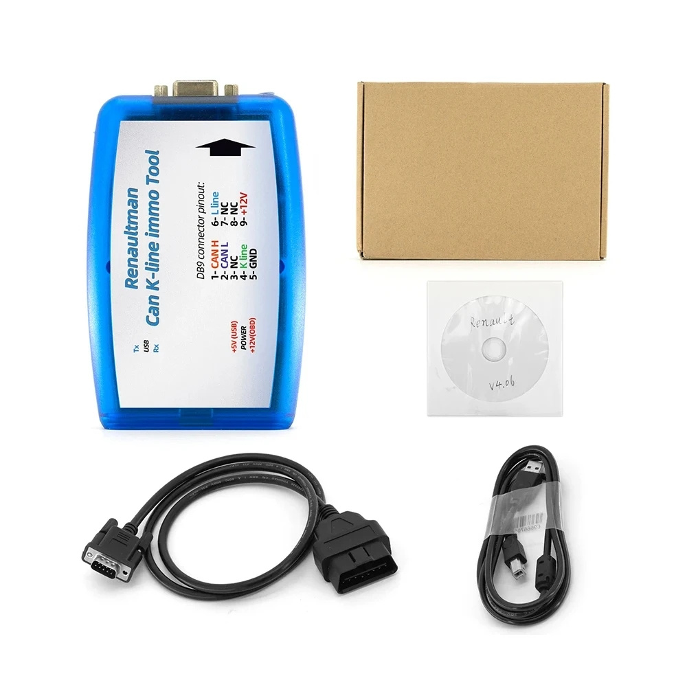 Renault ECU Tool V4.09 RENAULT CAN K-line IMMO Tool Support Read / Write EEPROM