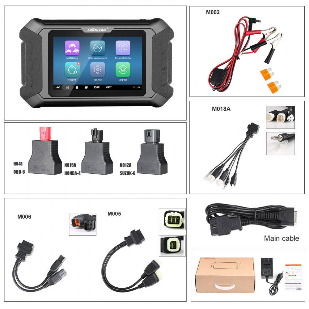OBDSTAR iScan JAPAN Motorcycle Diagnostic Scanner and Key Programmer for HONDA KAWASAKI SUZUKI YAMAHA
