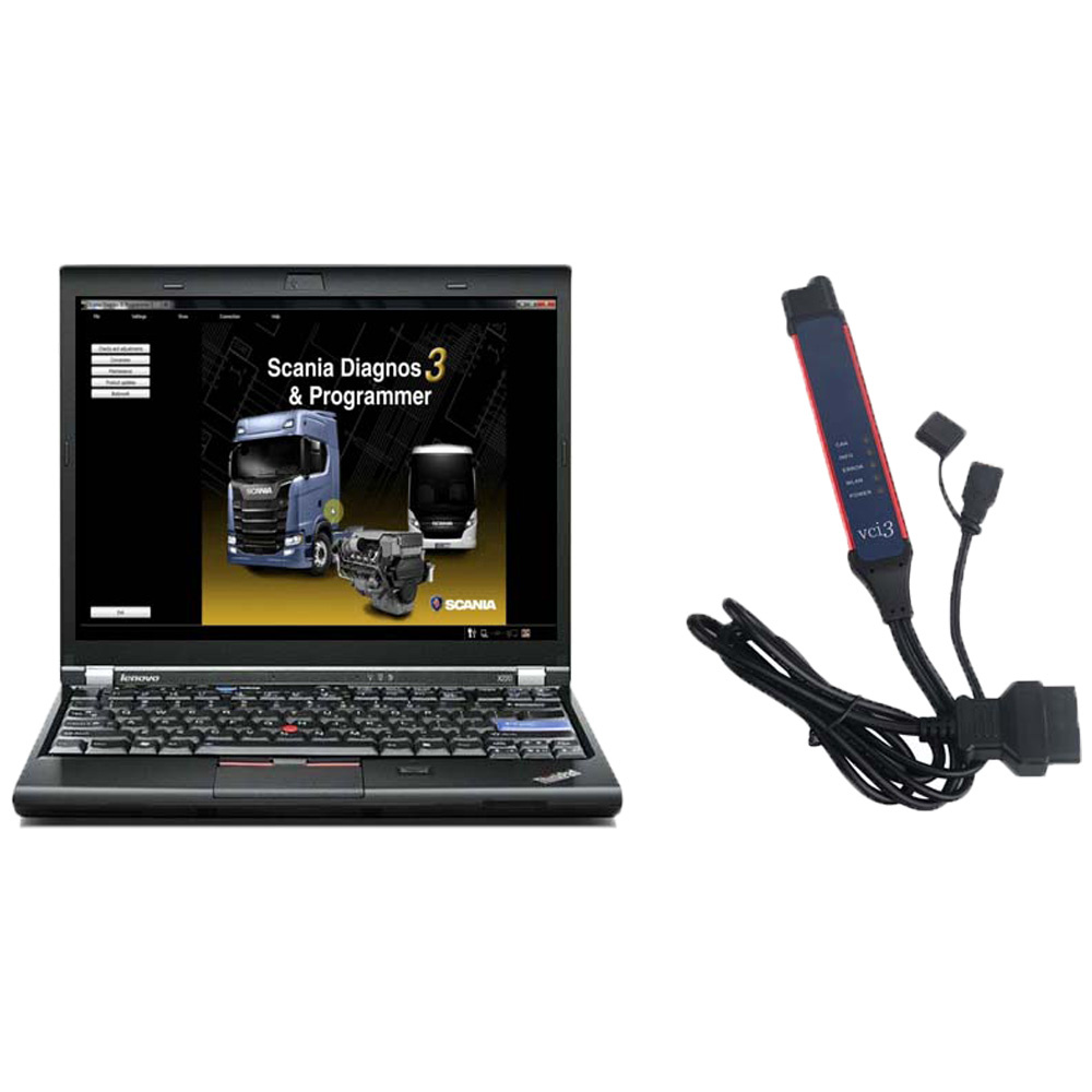 Latest V2.65.1 Scania VCI3 Diagnostic Tool Plus Lenovo X230 Laptop Software Installed Ready to Use