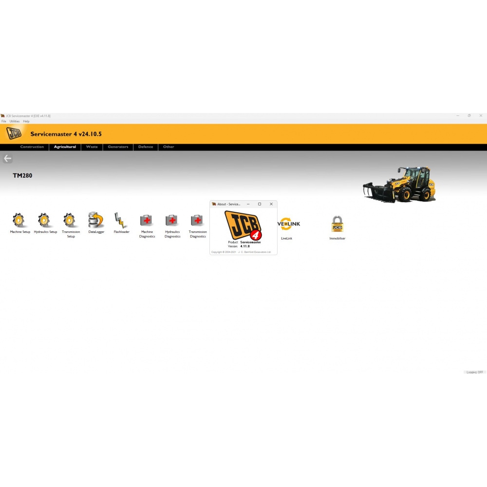 JCB ServiceMaster 4 V25.01 Diagnostic Software 2025.01
