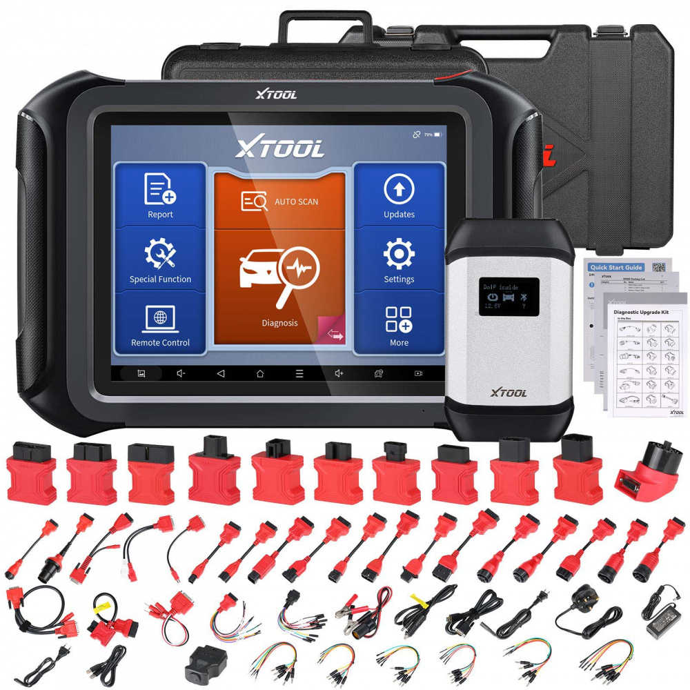 XTOOL D9HD Truck and Car Diagnostic Tool 12V to 24V 45 Special Functions Topology Mapping for Diesel/Gasoline Replace PS90 PRO