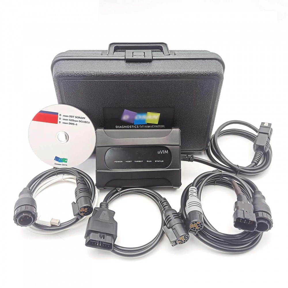 Doosan uVIM Diagnostic Tool Excavator Forklift Engine Fault Diagnostics with DMS-5 Software V2024.09