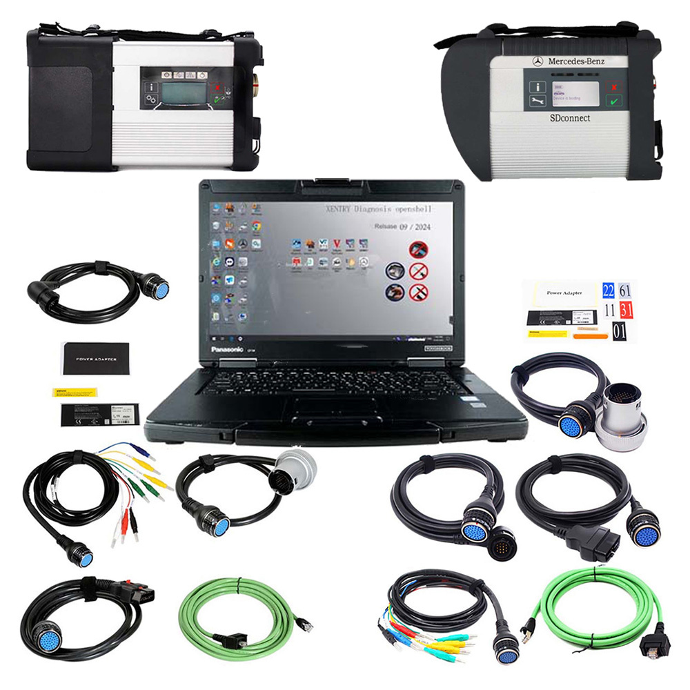 V2025.03 MB SD Connect C4 C5 Doip Star Diagnosis Plus Panasonic CF54 Laptop With Engineering Software