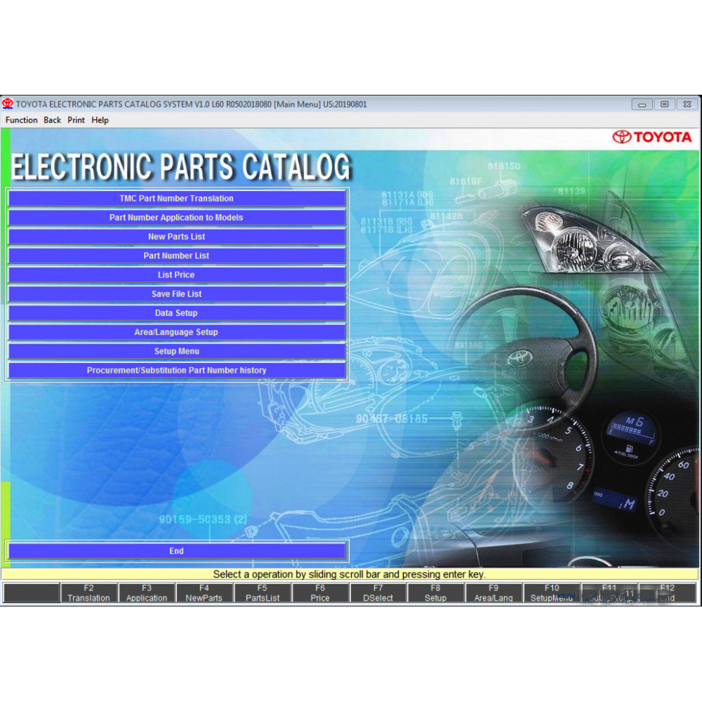 2025.01 Toyota Lexus EPC All Regions Parts Catalog