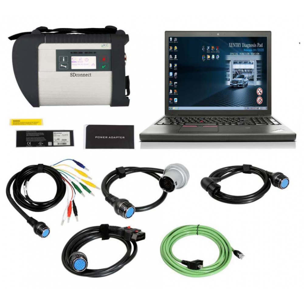 V2025.03 MB SD Connect C4 Doip Star Diagnosis Plus Lenovo T450 Laptop With Engineering Software
