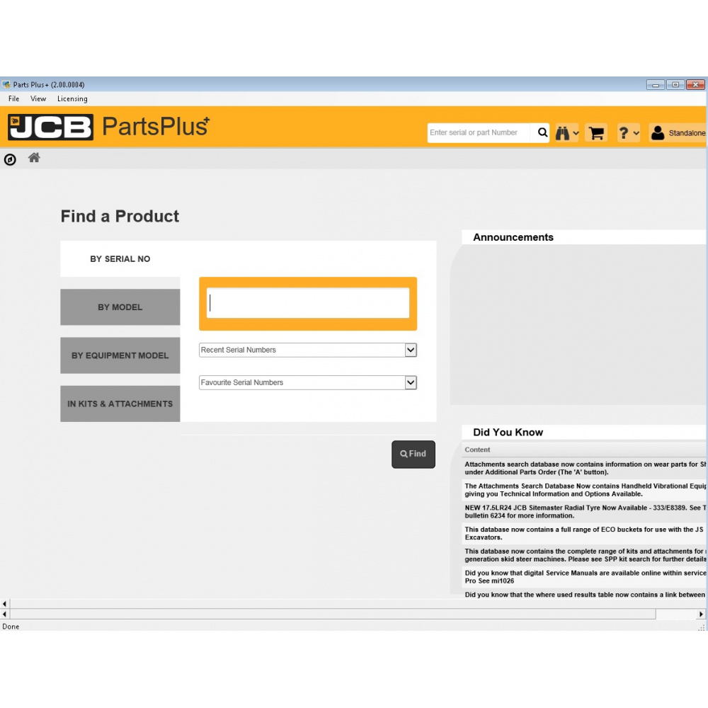 JCB PartsPlus+ Electronic Parts Catalog v2 (2.00.0004) With Service Manuals 2017