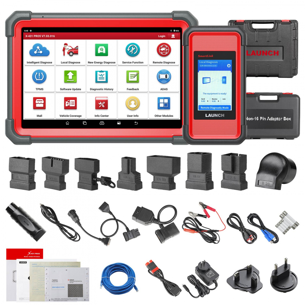 Launch X431 PRO5 Full System Car Diagnostic Tool with Smart Box 3.0 Upgrade Version of X431 Pro3 Supports CAN FD DoIP